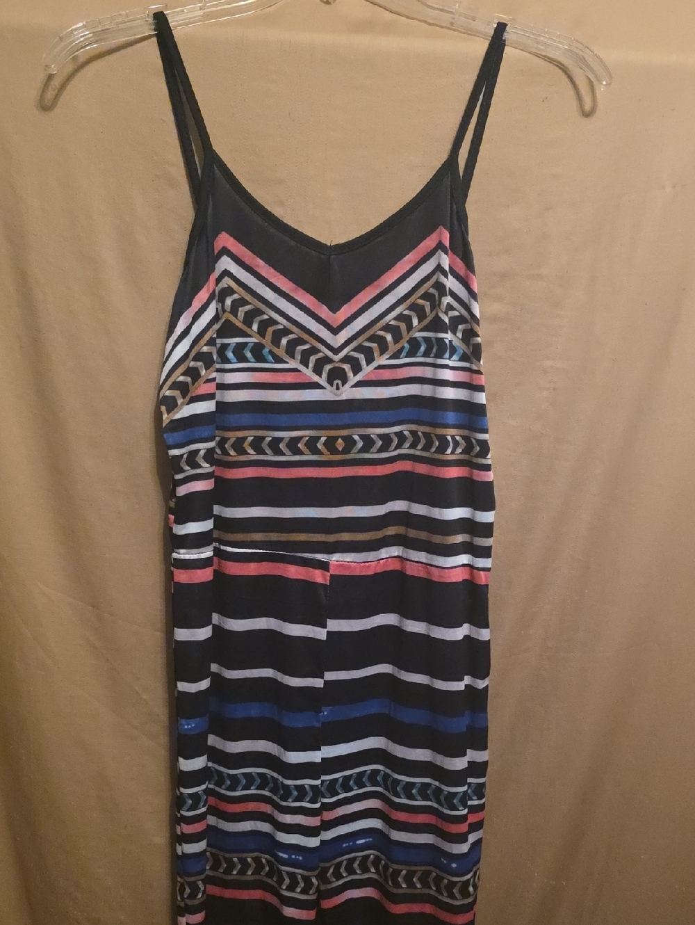 Ladies' Multicolor Striped Jumpsuit M